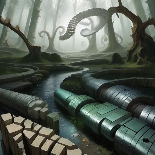 Spiral Galaxies and Mirror Shards in Photorealistic 3D