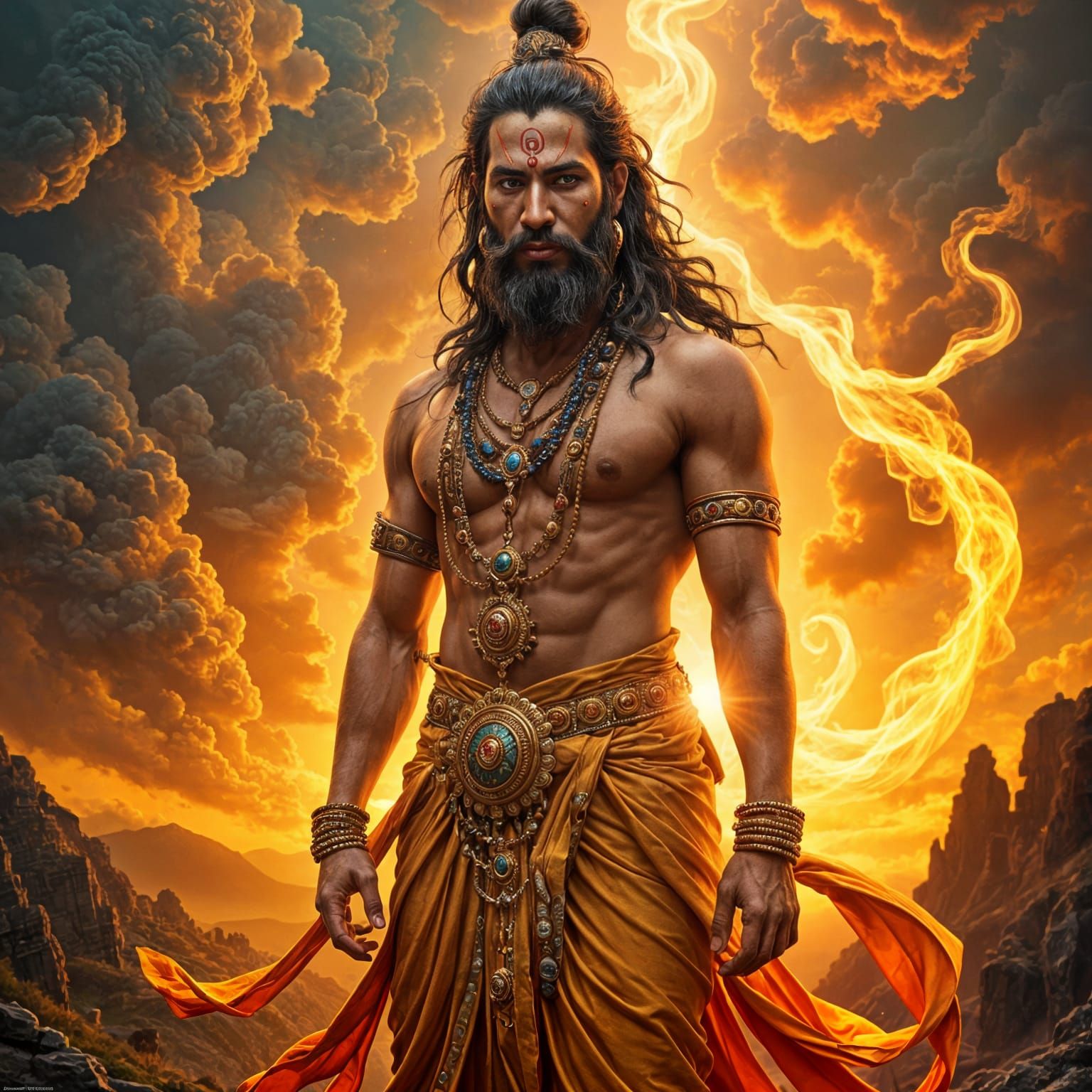 Hanuman, Indian Personification of Respect and Devotion in H...