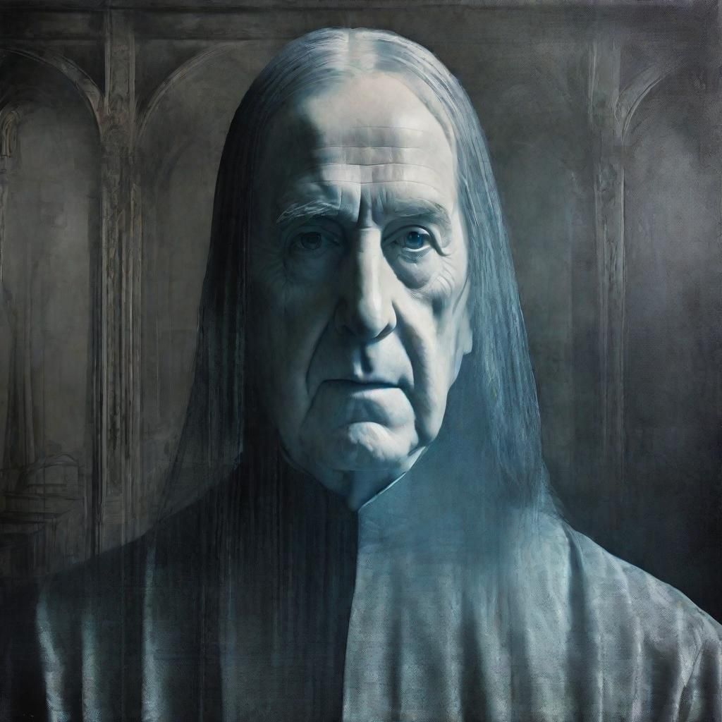 Ghostly Portrait in Smoky Sfumato Style