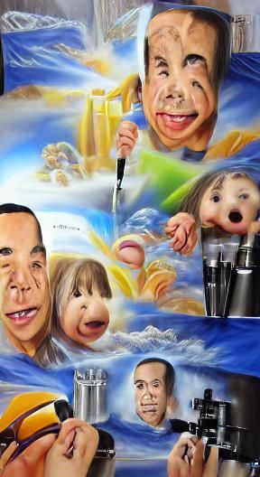 Hyperrealistic Child's Drawing: Gilbert Gottfried
