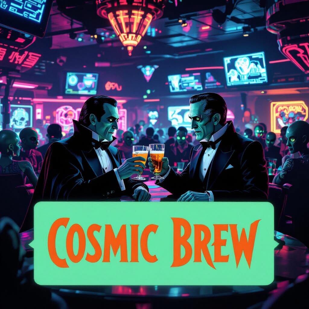 Cosmic Brew: Dracula and Frankenstein in Space