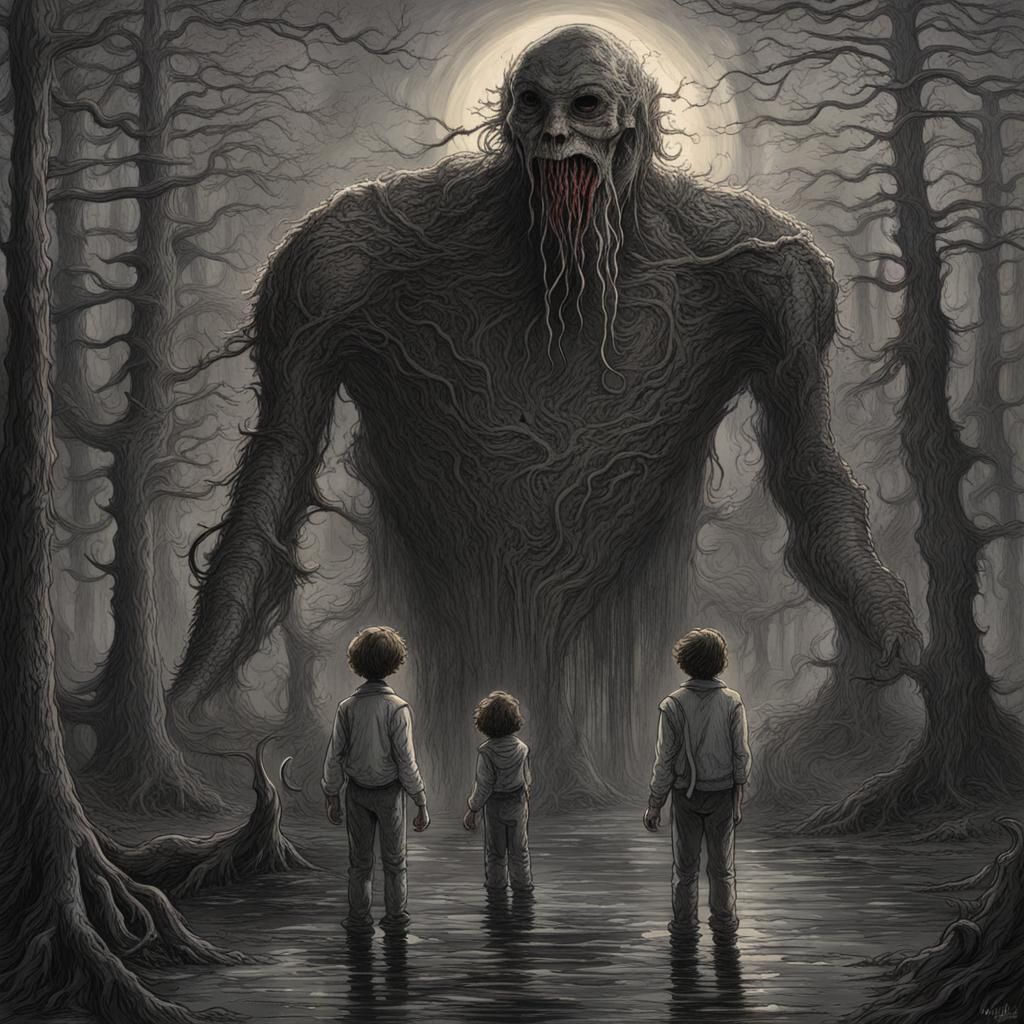 Horror Scene in Gustave Doré Style