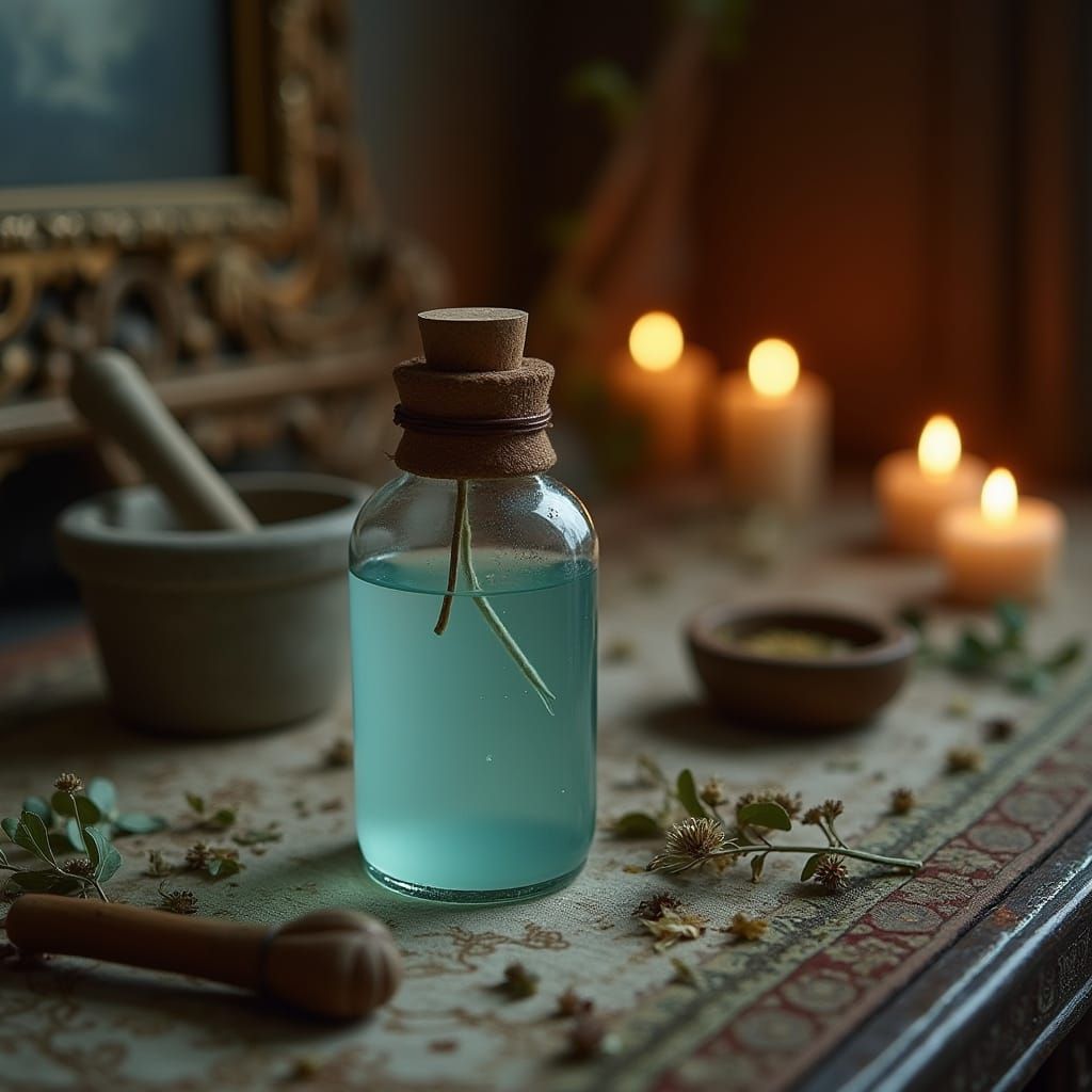 Medieval Beauty Rituals in Soft Candlelight