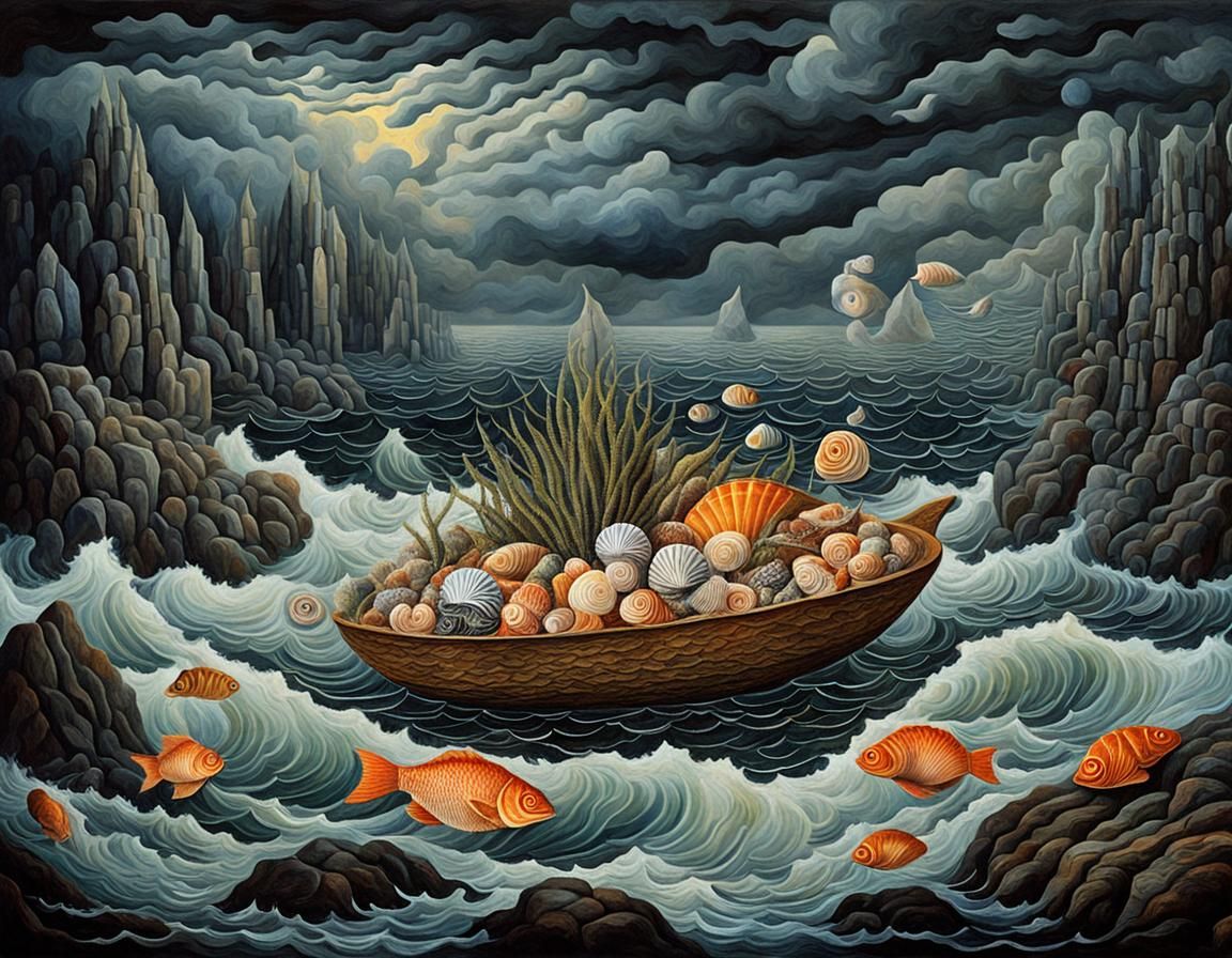 Surreal Floating Composition by Remedios Varo