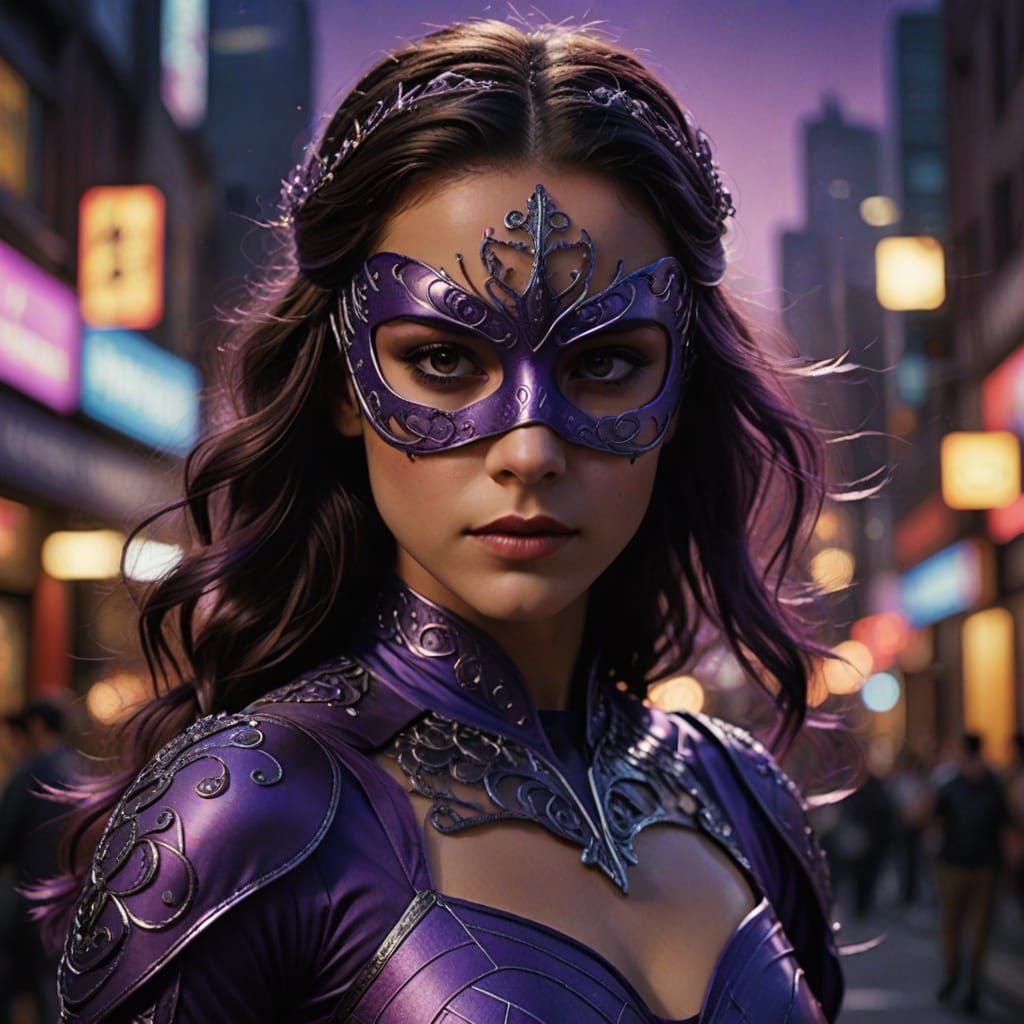 Hyperrealistic Portrait of Australian Superheroine