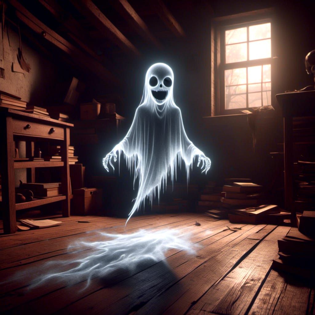 Ethereal Ghost Entity Generated by AI