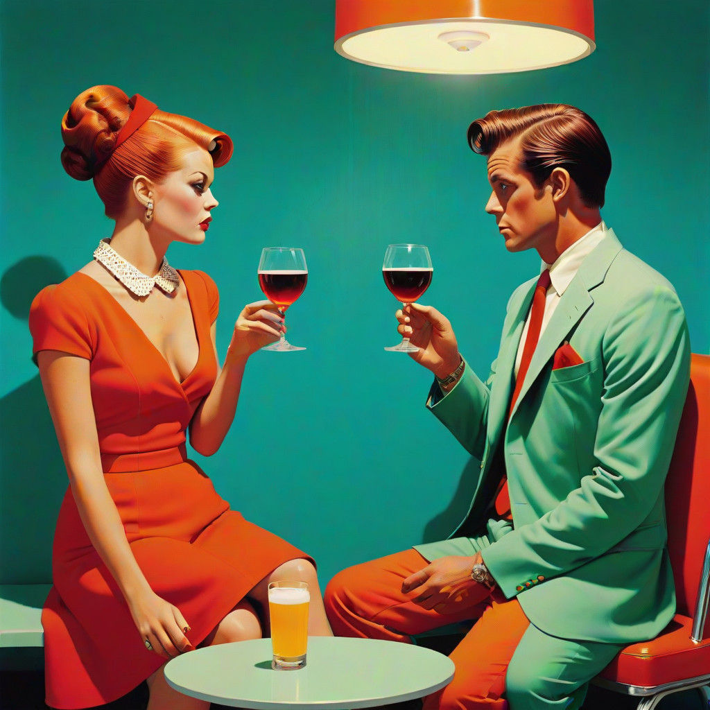 Surreal Bromance in Vibrant Colors