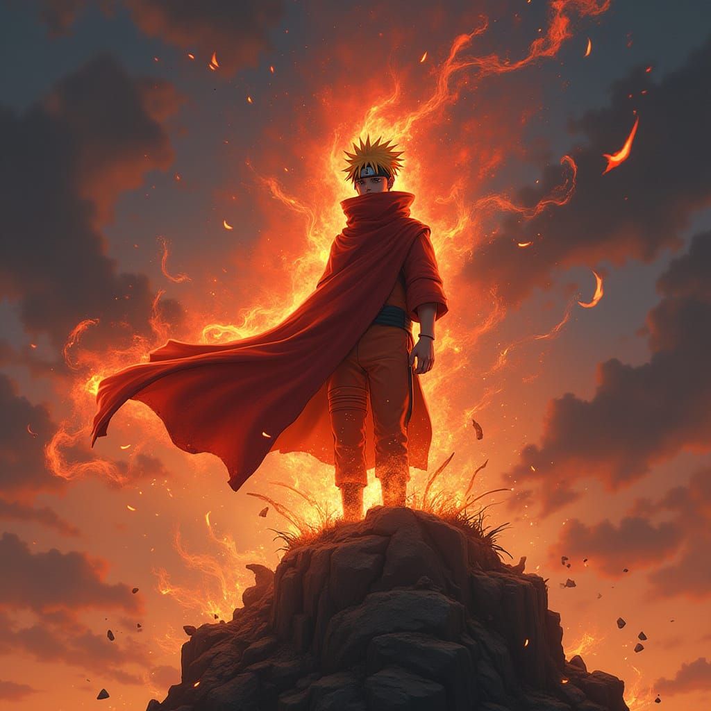 Naruto in Baryon Mode, Hyperrealistic Art