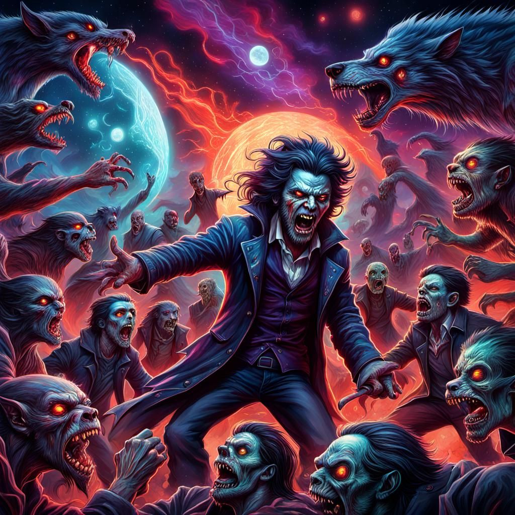 Epic Battle: Vampires, Werewolves, and Zombies
