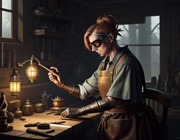 Gnome Crafts Automata: Cinematic Digital Matte Painting