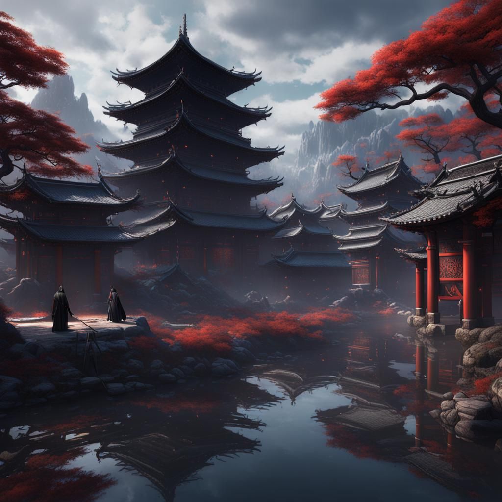 Itachi Detailed Matte Painting in 8K