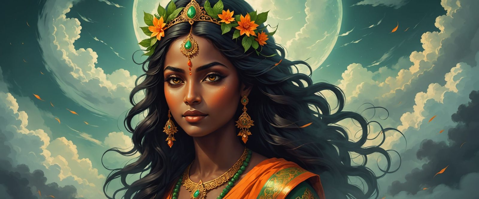 Hindu Goddess of Blissful Serenity