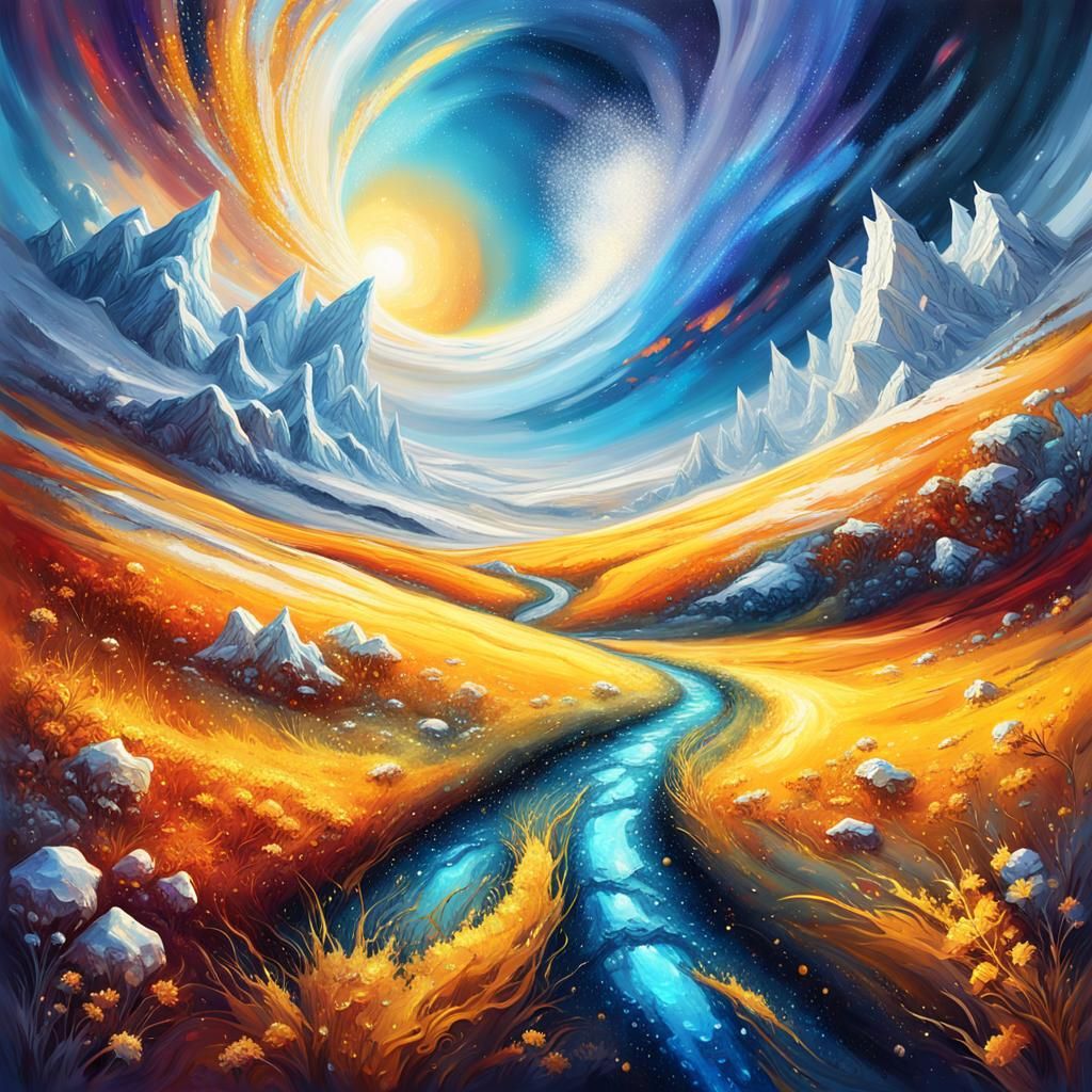 Eternal Cosmic Dance of Winter and Summer