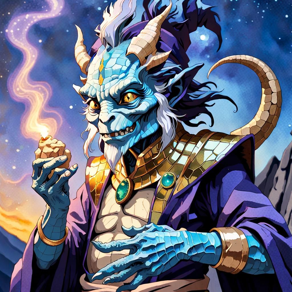 Reptilian Dark Mage in Formaldehyde Capsule