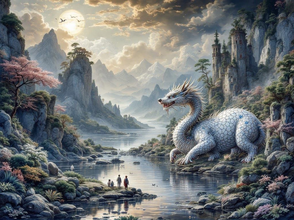 Cloisonné Ammonite Portrait of Exquisite Misery