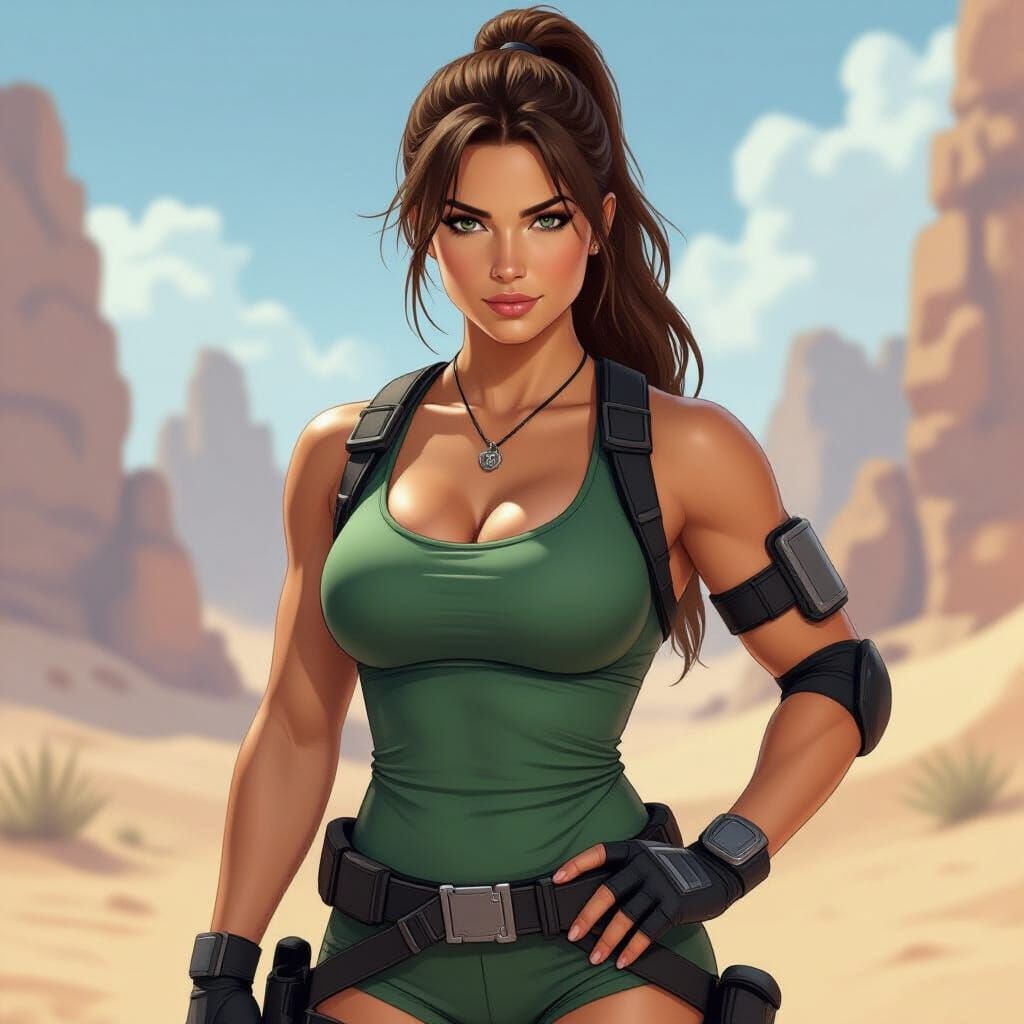 Lara Croft in Tight Outfit