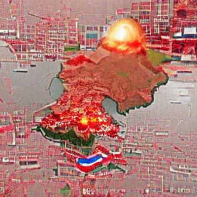 Post-Nuclear Devastation: A Cityscape in Ruins