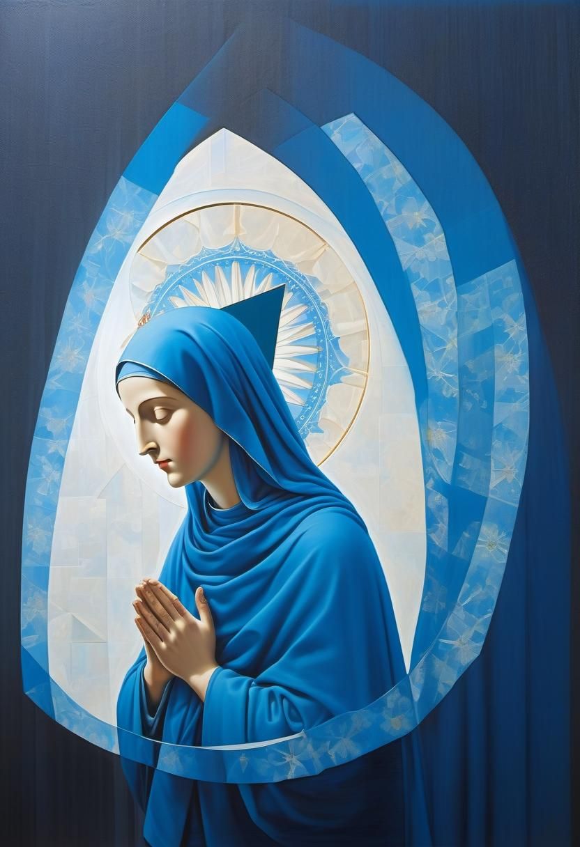 Holy Virgin Mary in Precisionist Style