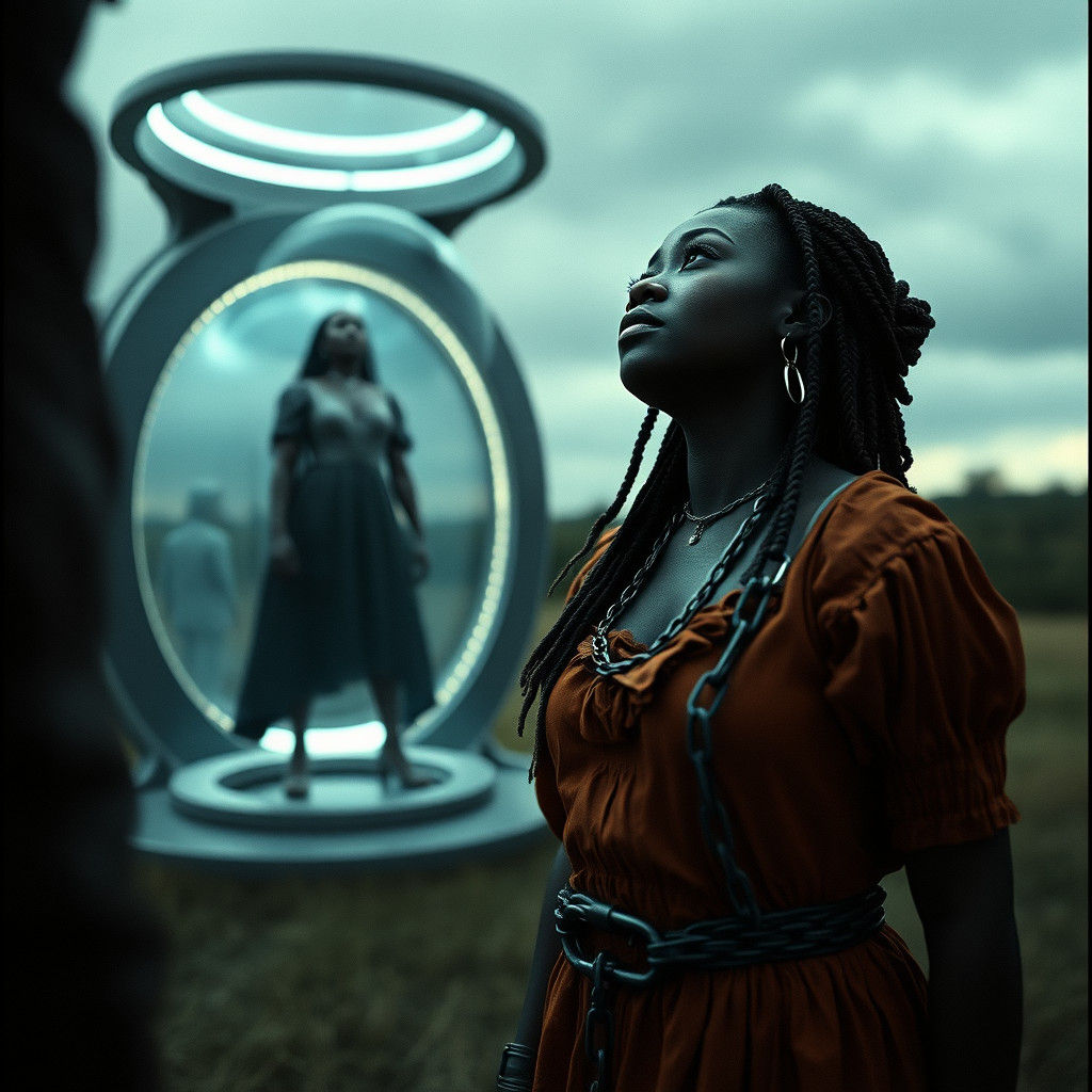 Eerie Kindred Horror Sci-Fi Movie Poster in Cinematic Film S...