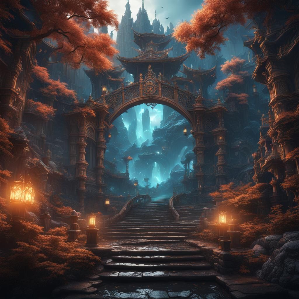 Detailed Matte Painting of Kyoubee in 8K