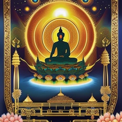 Buddha's Galactic Journey to Paradise