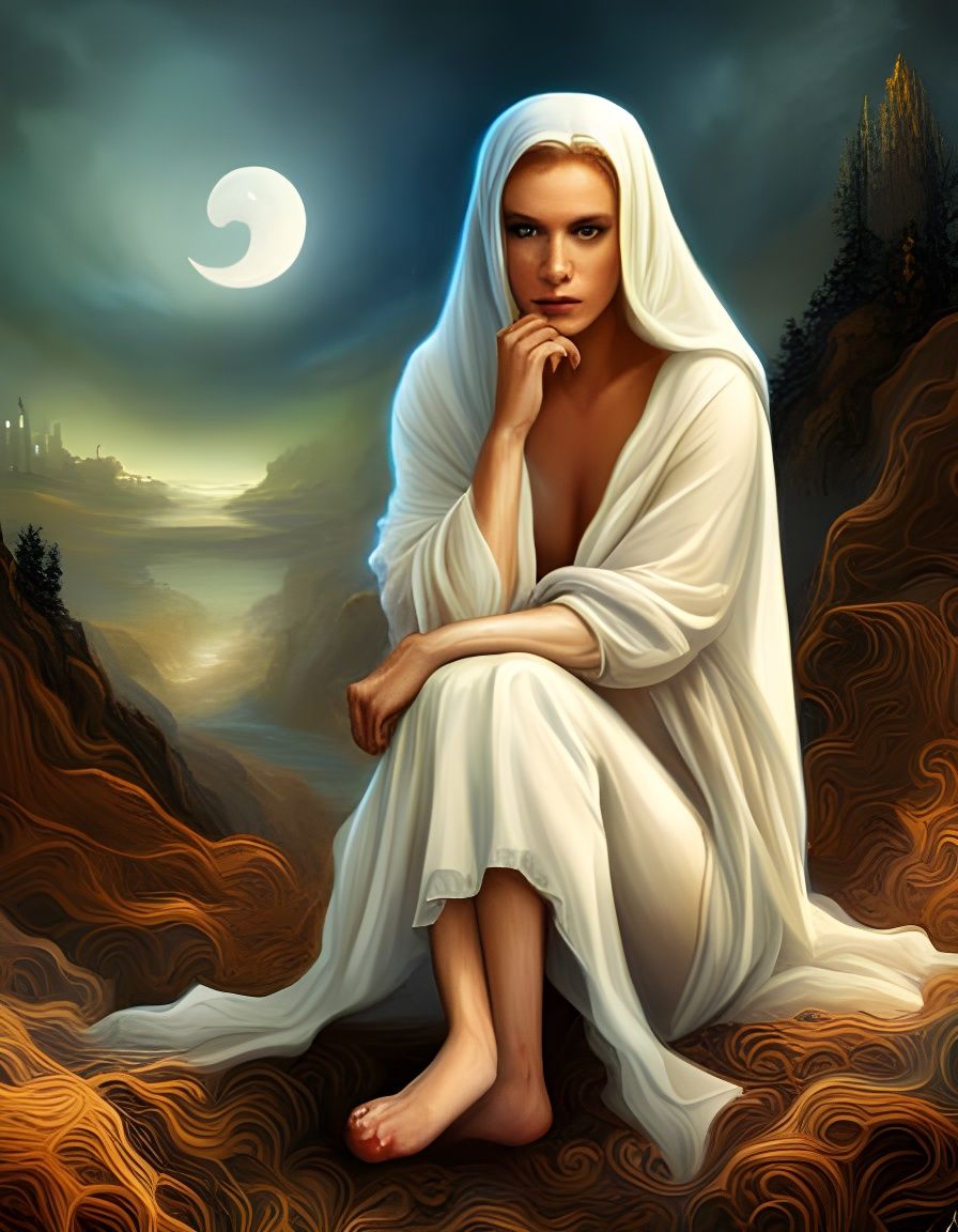 Sad Casper Ghost Art Inspired by Karol Bak