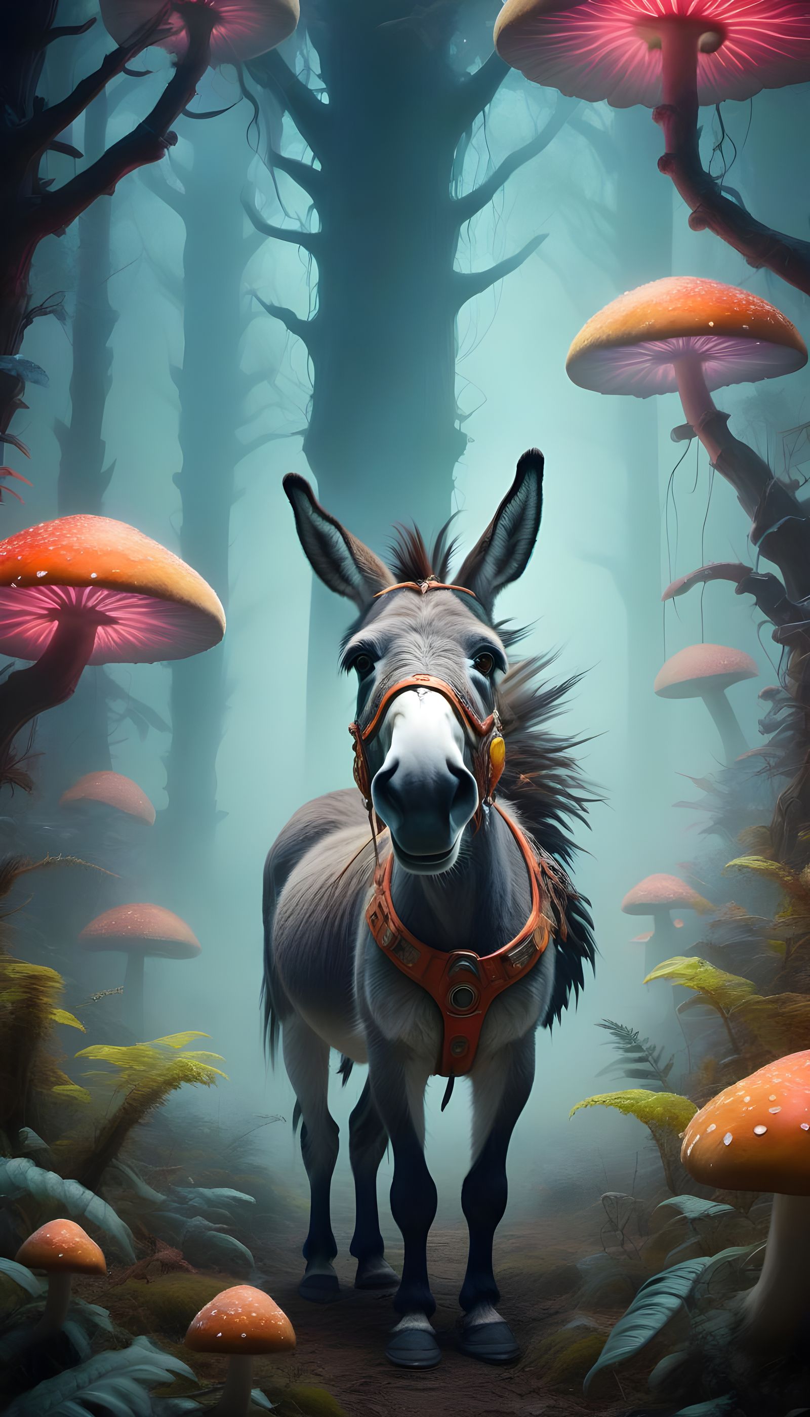 Image Prompt - Mushroom Donkey