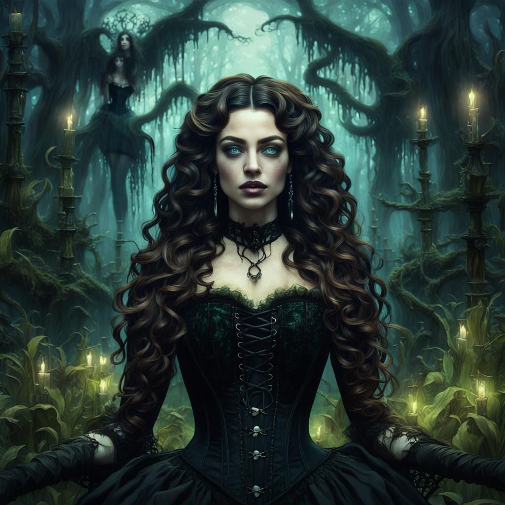 Cajun Bayou Witch Summoning Ghosts in New Orleans