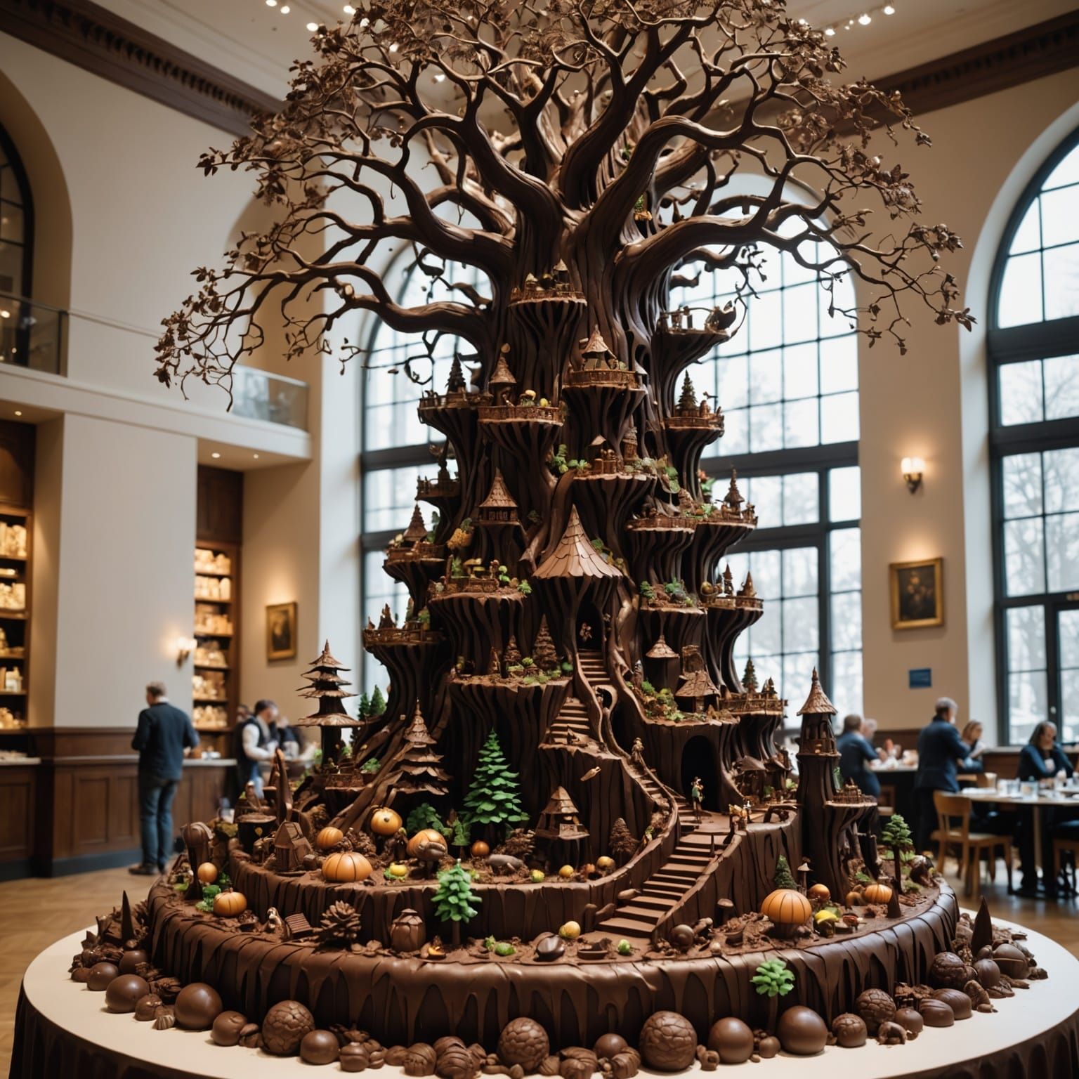 Fantasy Chocolate Sculpture: Edible World