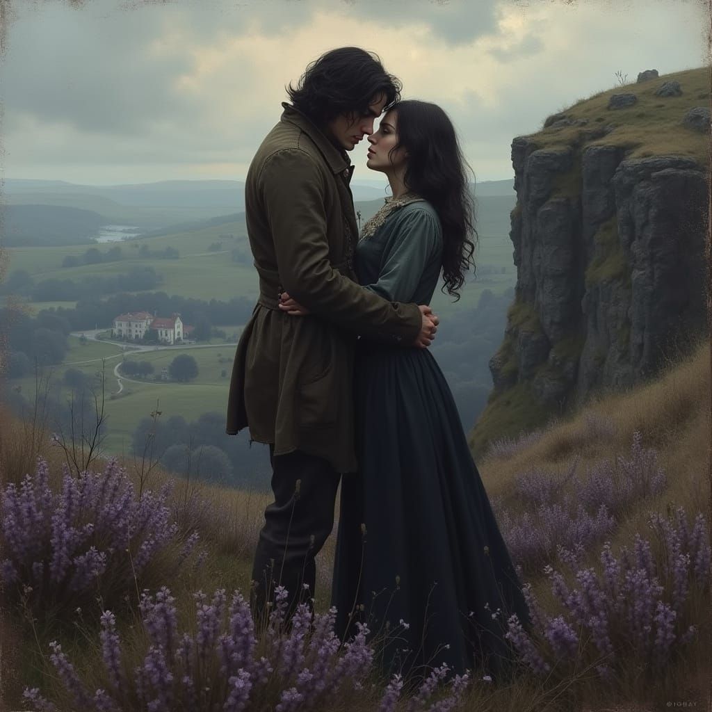 Surreal Gothic Romance of Wuthering Heights in Oil Painting ...