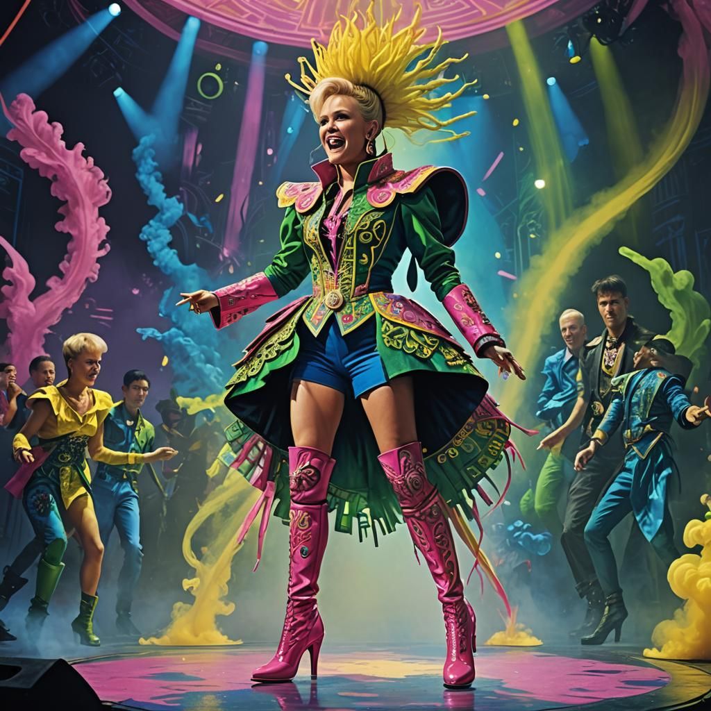 Xuxa Meneghel Concert in Surreal Fantasy Style