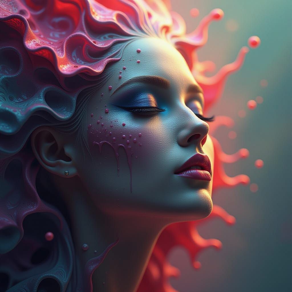 Awakened Consciousness: Hyperrealistic Concept Art