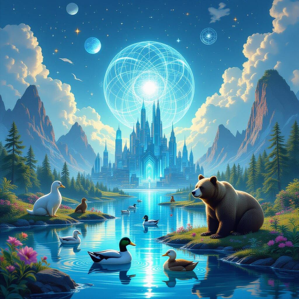 Quantum Vacation: Alien Landscape in Detailed Matte Painting