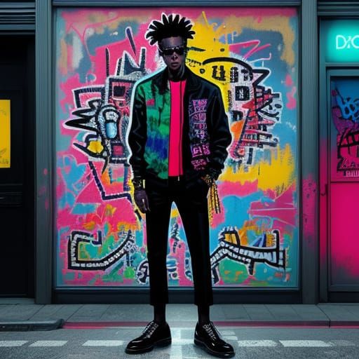 Graffiti City Street Evening Shoes in Ultra Detailed Art