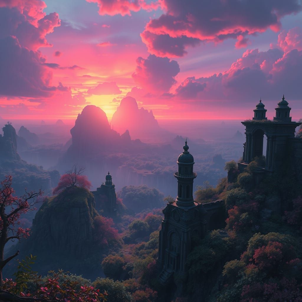 Dreamlike High-Fantasy Realm in Exquisite Detail