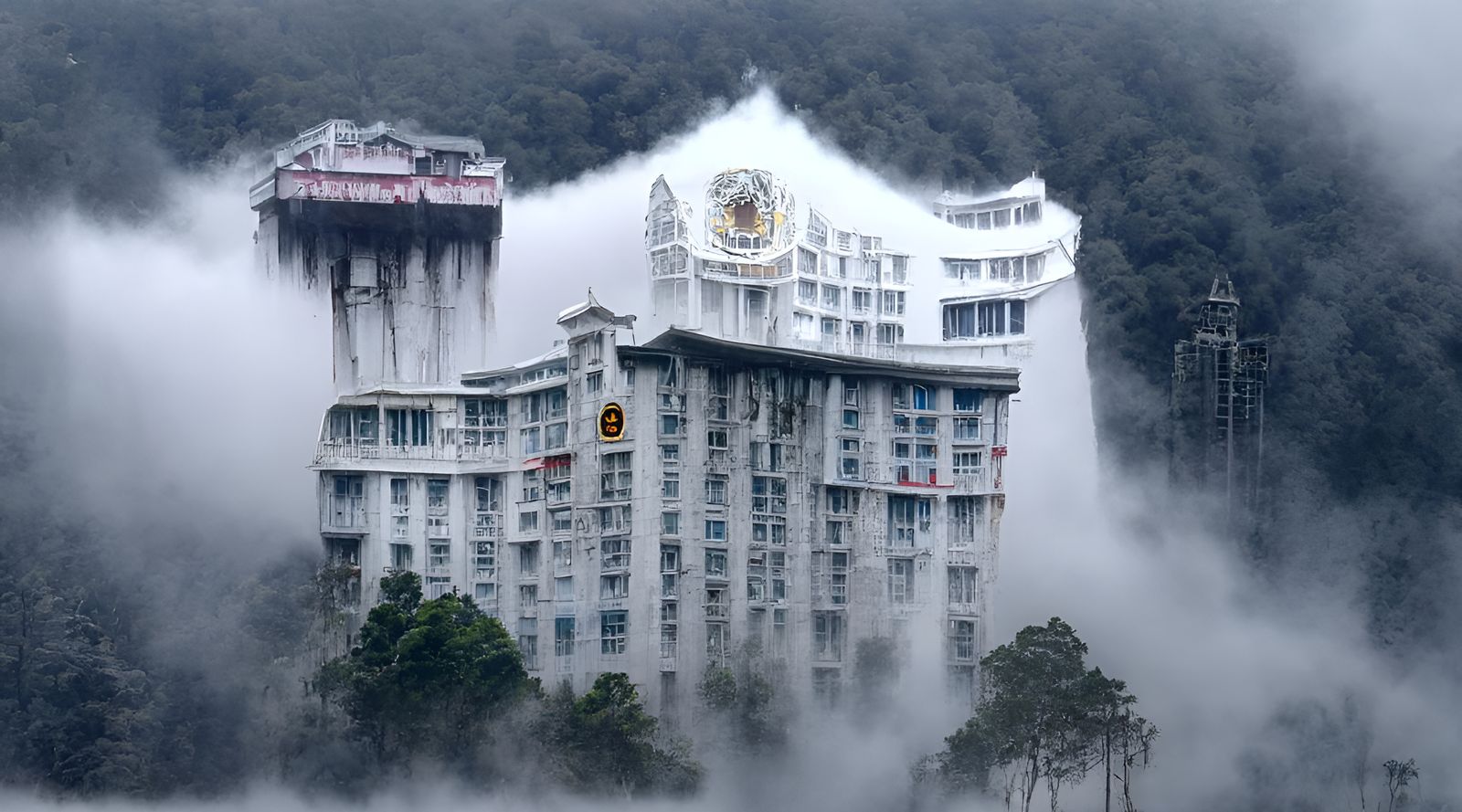 Eerie Amber Hotel in Genting Highlands: Digital Art