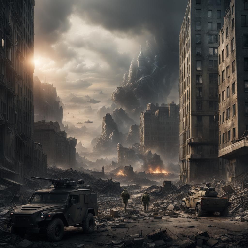 Epic World War 3 Cinematic Digital Painting