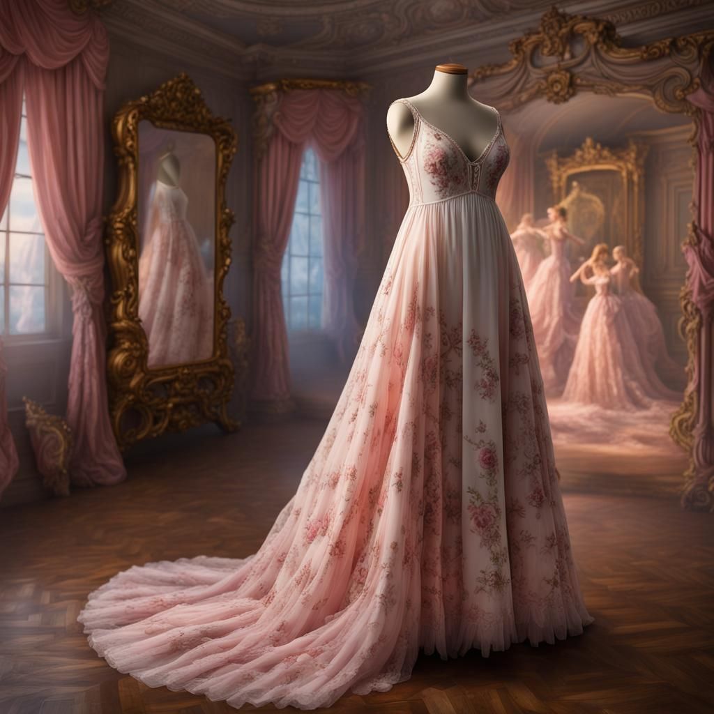 Rococo Princess Nightgown in Ballerina Pink