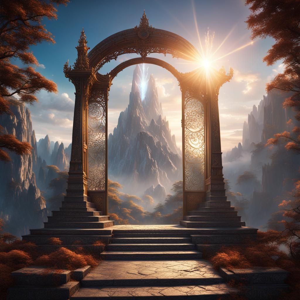 Heaven's Gate Altar: Fantastical Matte Painting