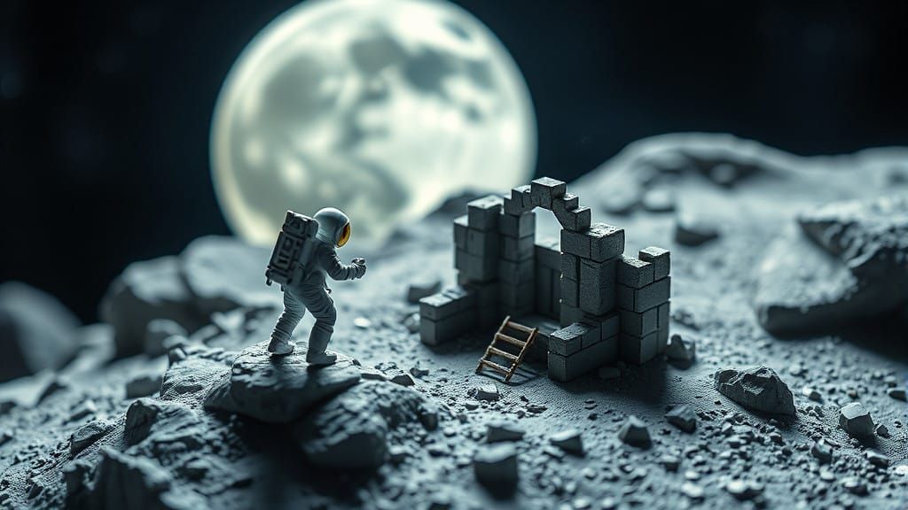 Ancient Lunar Explorer in Miniature