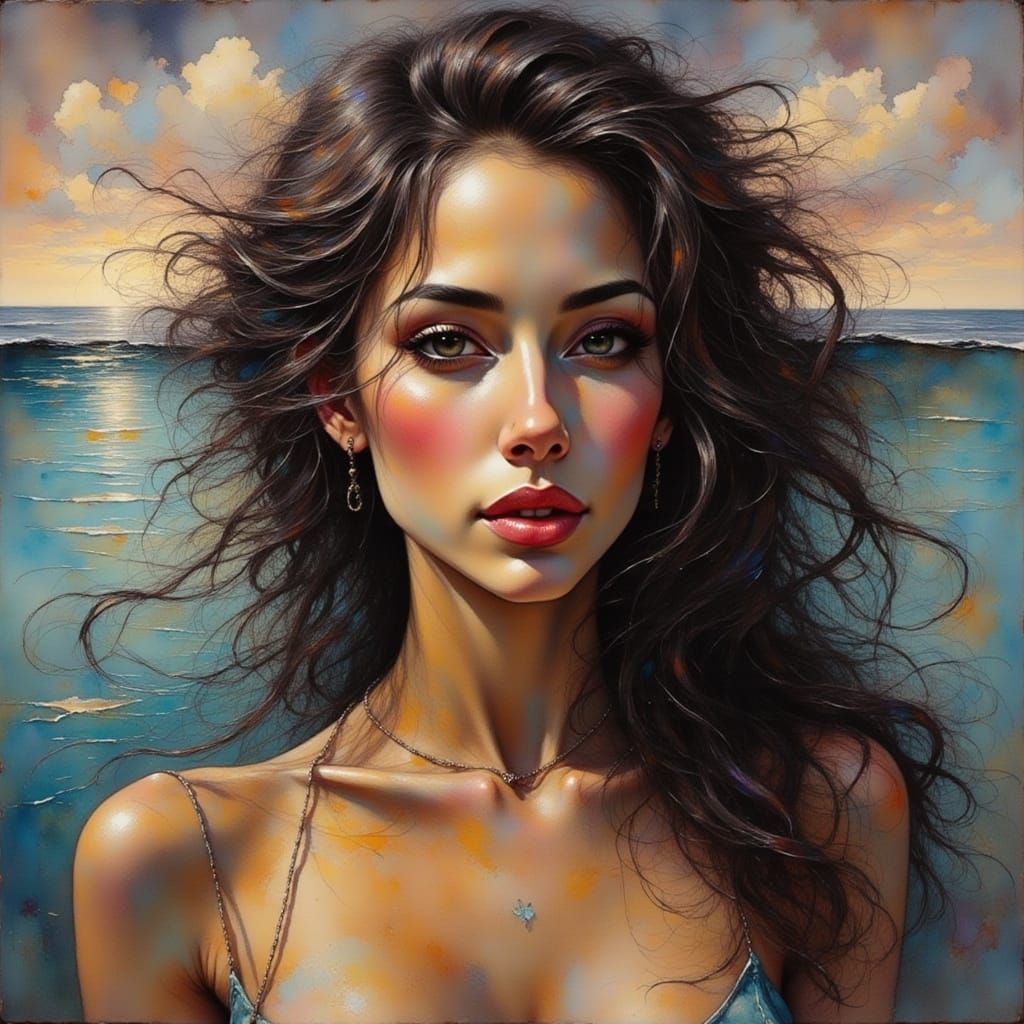 Lovely Portrait of a Woman with Latina Warrior and Ink Poet ...