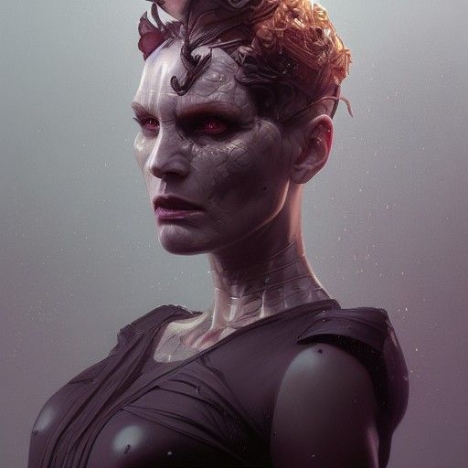 Detailed Cenobite Portrait in Hyperdetailed Style