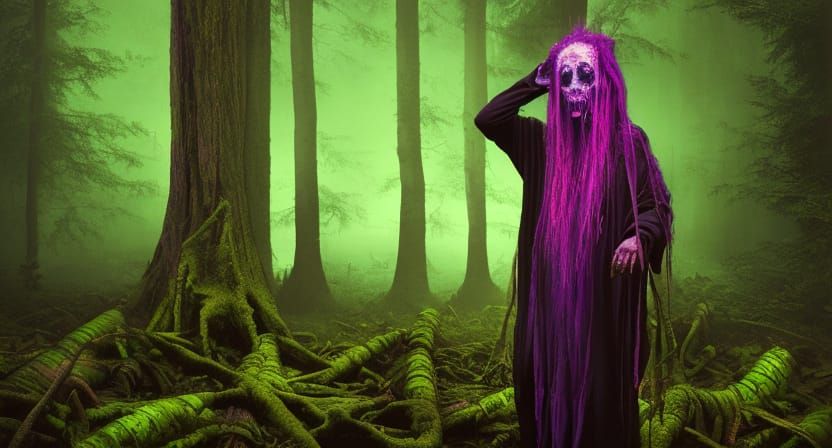 The witch doctor who got lost deep in the forest