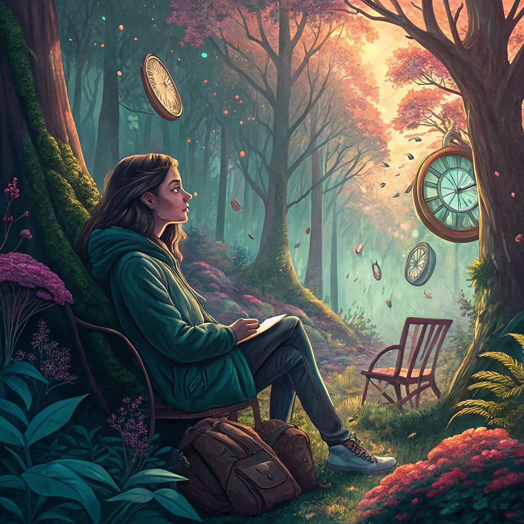 Surreal Forest Dreamscape Inspired by Beksiński and Magritte