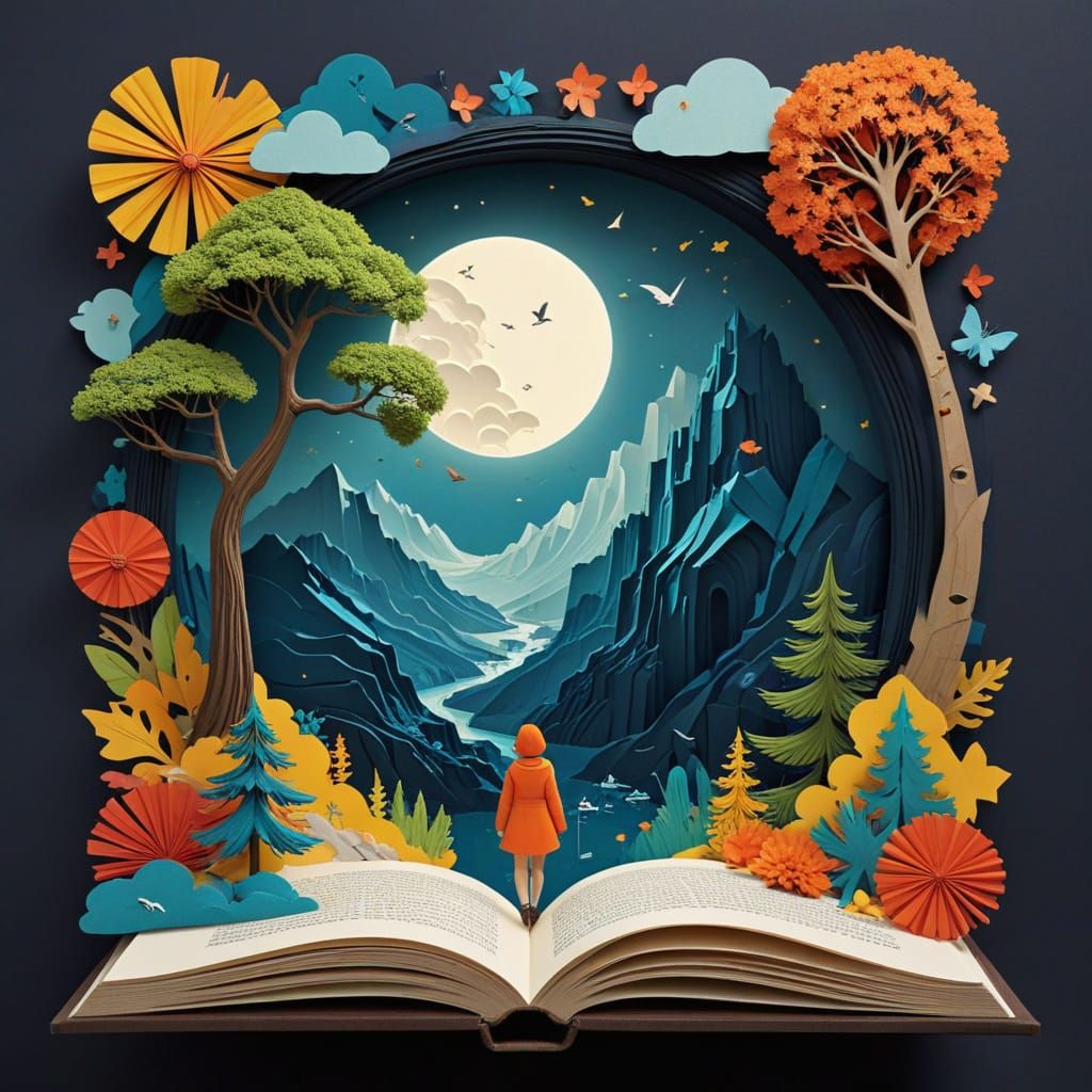 Memories of the Past Year in Whimsical Scrapbook Style