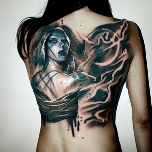 Tattooed Women: Sinister Dark Fantasy Art