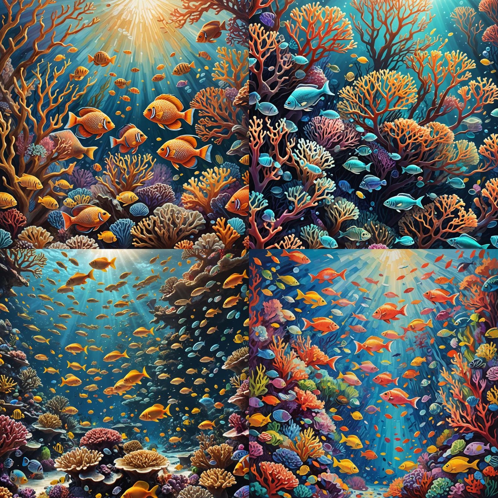 Vibrant Coral Reef Ecosystem Underwater