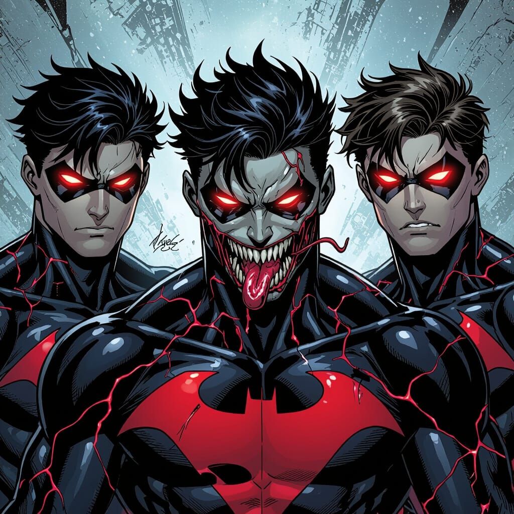 Young Justice Symbiote Transformation