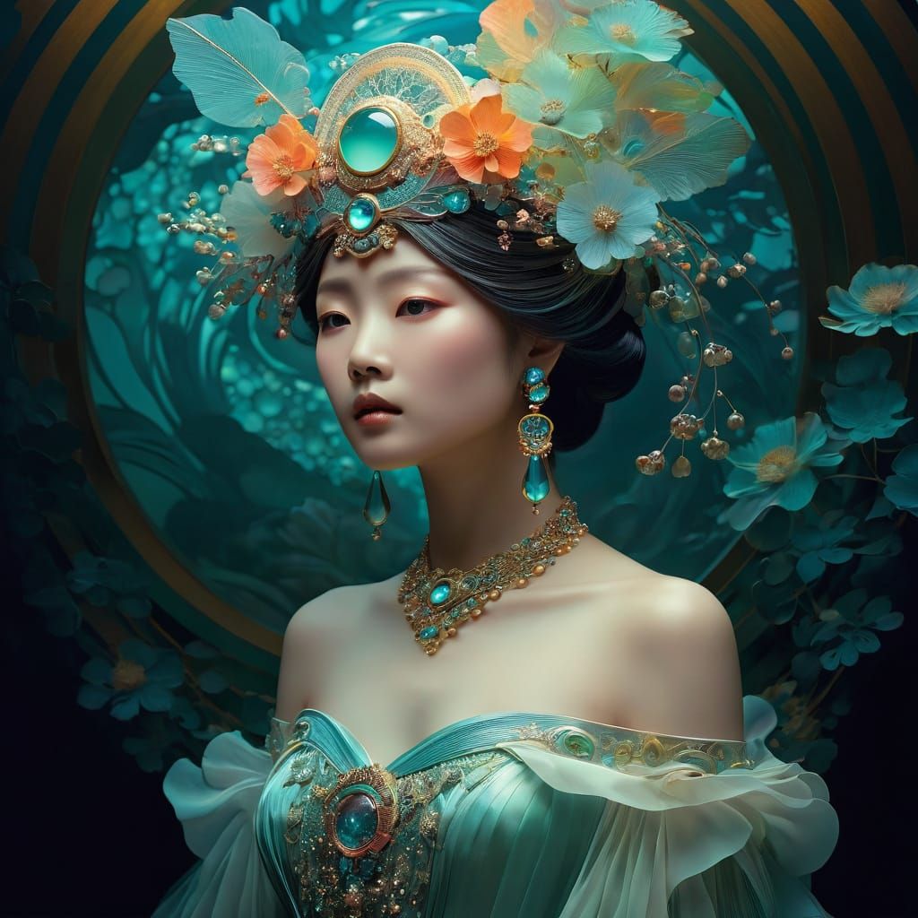 Ethereal Fantasy Art with Volumetric Lighting