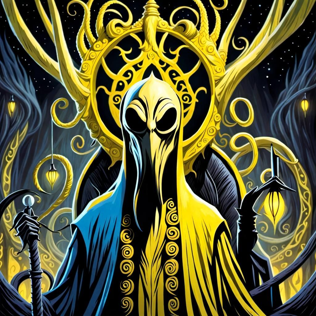 Eldritch God Hastur in The Nightmare Before Christmas Style